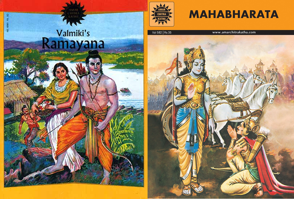write about the two epics ramayana and mahabharata epics